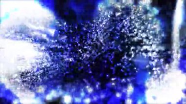 Parlak sıçramalar sarmal bir sineğe dönüşür ve bize doğru dağılır..