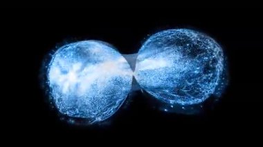 Enerji küreleri canlı bir organizmadaki hücreler gibi bölünür..