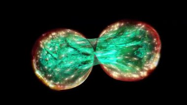 Enerji küreleri canlı bir organizmadaki hücreler gibi bölünür..