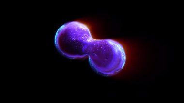 Enerji küreleri canlı bir organizmadaki hücreler gibi bölünür..