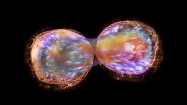 Enerji küreleri canlı bir organizmadaki hücreler gibi bölünür..