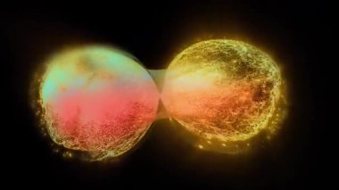 Enerji küreleri canlı bir organizmadaki hücreler gibi bölünür..