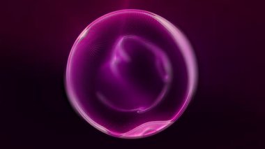 Kozmik enerji soyutlaması. Sanal küre, uzayın yaratıcılığını ve çekici gizemini vurgulayarak ışık ve dalgalarla oynar..