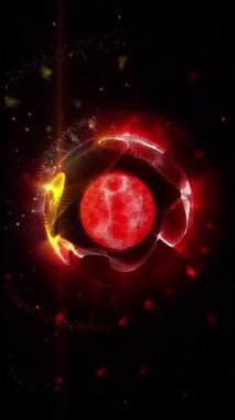 Yaratıcılığı ve kozmik enerjinin yaratıcı prensibini sembolize eden soyut bir küre..
