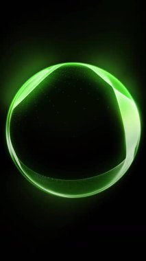 Kozmik enerji soyutlaması. Sanal küre, uzayın yaratıcılığını ve çekici gizemini vurgulayarak ışık ve dalgalarla oynar..