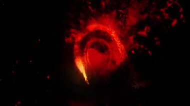 Uzay portalının parlak diski göz kamaştırıcı kıvılcımlar saçar..
