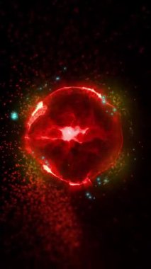 Kozmik enerjinin soyutlanması. Mobil plazma enerjisiyle dolu neon küre ışık yayar ve eşsiz bir uzay atmosferi yaratır..