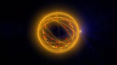 Yaratıcılığı ve kozmik enerjinin yaratıcı prensibini sembolize eden soyut bir küre..