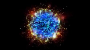 Parlak sihirli bir ışık, çok renkli ve ateşli havai fişekleri andırır.