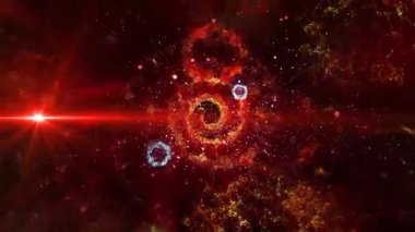 Parlak sihirli bir ışık, çok renkli ve ateşli havai fişekleri andırır.