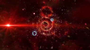 Parlak sihirli bir ışık, çok renkli ve ateşli havai fişekleri andırır.