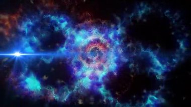 Parlak sihirli bir ışık, çok renkli ve ateşli havai fişekleri andırır.