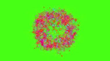 Parlak sihirli bir ışık, çok renkli ve ateşli havai fişekleri andırır.