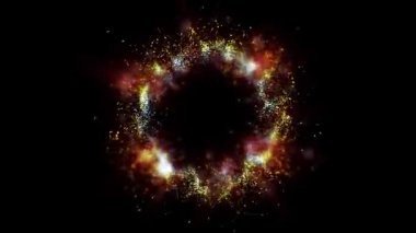 Parlak sihirli bir ışık, çok renkli ve ateşli havai fişekleri andırır.