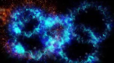 Parlak sihirli bir ışık, çok renkli ve ateşli havai fişekleri andırır.