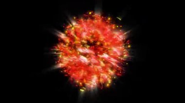 Parlak sihirli bir ışık, çok renkli ve ateşli havai fişekleri andırır.