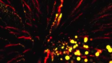 Kozmik hipertünel kırmızı ve menekşe enerji akışlarını dağıtır. İçinden erimiş altın jetler uçar..