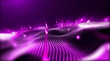 Sanal dalgaların soyutlanması rahatlatıcı bir arkaplan oluşturur.