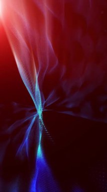 Sanal dalgaların soyutlanması rahatlatıcı bir arkaplan oluşturur.