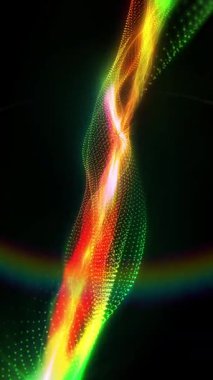 Sanal dalgaların soyutlanması rahatlatıcı bir arkaplan oluşturur.