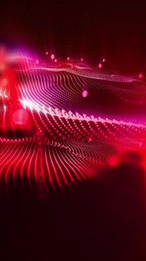 Uzaydaki perspektifi değiştiren sanal dalgaların soyutlanması, gelecekteki desenleri yaratan, sizi yaratıcı bir fantezi atmosferine sokan.