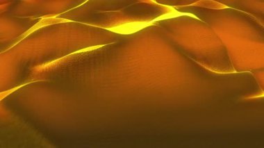 Sanal deniz dalgaları ya da kum tepeciklerinin serabını anımsatan fütürist bir manzara..