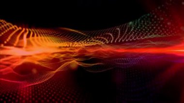 Uzaydaki perspektifi değiştiren sanal dalgaların soyutlanması, gelecekteki desenleri yaratan, sizi yaratıcı bir fantezi atmosferine sokan.