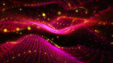 Uzaydaki perspektifi değiştiren sanal dalgaların soyutlanması, gelecekteki desenleri yaratan, sizi yaratıcı bir fantezi atmosferine sokan.