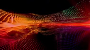 Uzaydaki perspektifi değiştiren sanal dalgaların soyutlanması, gelecekteki desenleri yaratan, sizi yaratıcı bir fantezi atmosferine sokan.