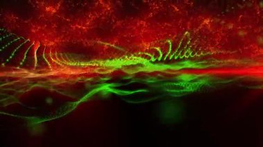 Uzaydaki perspektifi değiştiren sanal dalgaların soyutlanması, gelecekteki desenleri yaratan, sizi yaratıcı bir fantezi atmosferine sokan.