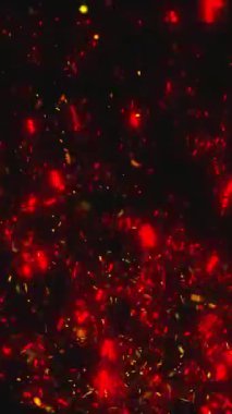 Parlak kıvılcım kıvılcımları ve dart oku uzayda.