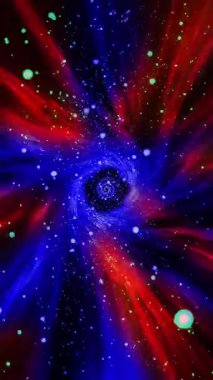Kara delik, plazma ve kozmik gaz akımlarını bir spirale dönüştürür..