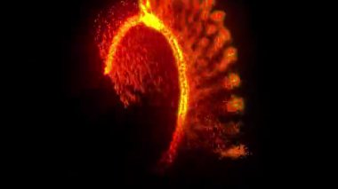 Uzay portalının parlak diski göz kamaştırıcı kıvılcımlar saçar..