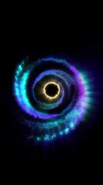 Uzay portalının parlak diski göz kamaştırıcı kıvılcımlar saçar..