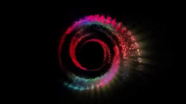 Uzay portalının parlak diski göz kamaştırıcı kıvılcımlar saçar..