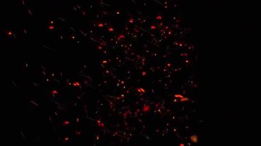 Parlak kıvılcım kıvılcımları ve dart oku uzayda.