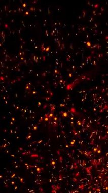 Parlak kıvılcım kıvılcımları ve dart oku uzayda.