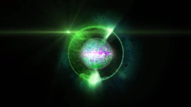 Yaratıcılığı ve kozmik enerjinin yaratıcı prensibini sembolize eden soyut bir küre..