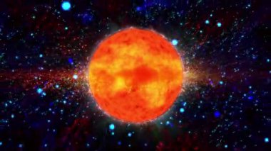 Dış uzayda dönen metalik tona sahip Cilt Gezegeni