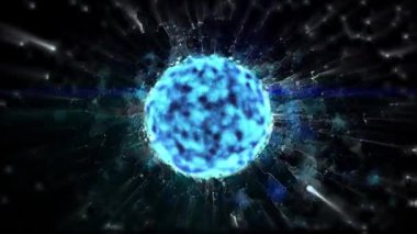 Kozmik enerjinin soyutlanması. Mobil plazma enerjisiyle dolu neon küre ışık yayar ve eşsiz bir uzay atmosferi yaratır..