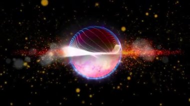 Kozmik enerjinin soyutlanması. Mobil plazma enerjisiyle dolu neon küre ışık yayar ve eşsiz bir uzay atmosferi yaratır..