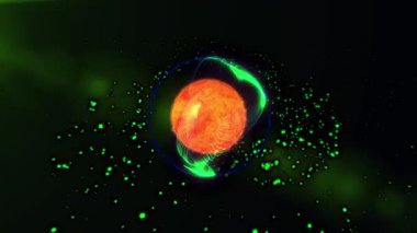 Kozmik enerjinin soyutlanması. Mobil plazma enerjisiyle dolu neon küre ışık yayar ve eşsiz bir uzay atmosferi yaratır..