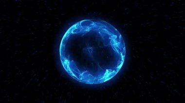 Kozmik enerjinin soyutlanması. Mobil plazma enerjisiyle dolu neon küre ışık yayar ve eşsiz bir uzay atmosferi yaratır..