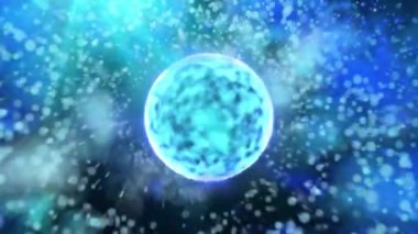 Kozmik enerjinin soyutlanması. Mobil plazma enerjisiyle dolu neon küre ışık yayar ve eşsiz bir uzay atmosferi yaratır..