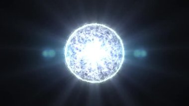 Kozmik enerjinin soyutlanması. Mobil plazma enerjisiyle dolu neon küre ışık yayar ve eşsiz bir uzay atmosferi yaratır..