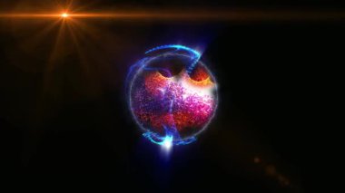 Kozmik enerjinin soyutlanması. Mobil plazma enerjisiyle dolu neon küre ışık yayar ve eşsiz bir uzay atmosferi yaratır..