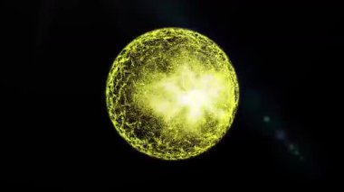 Kozmik enerjinin soyutlanması. Mobil plazma enerjisiyle dolu neon küre ışık yayar ve eşsiz bir uzay atmosferi yaratır..