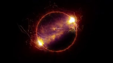 Kozmik enerjinin soyutlanması. Mobil plazma enerjisiyle dolu neon küre ışık yayar ve eşsiz bir uzay atmosferi yaratır..
