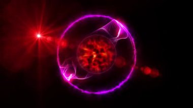 Kozmik enerjinin soyutlanması. Mobil plazma enerjisiyle dolu neon küre ışık yayar ve eşsiz bir uzay atmosferi yaratır..