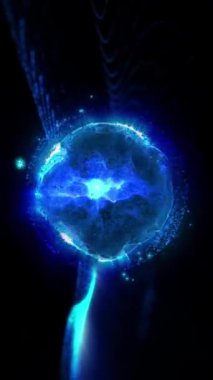 Kozmik enerjinin soyutlanması. Mobil plazma enerjisiyle dolu neon küre ışık yayar ve eşsiz bir uzay atmosferi yaratır..